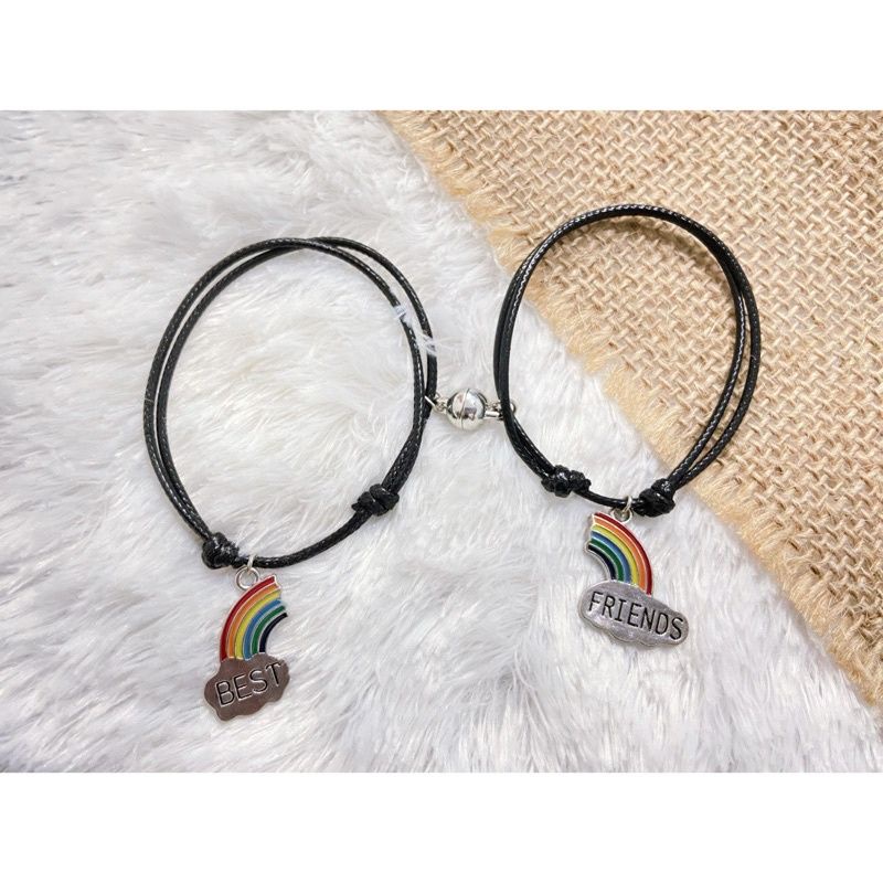 sepasang Gelang Magnet Tali Korea Best friend