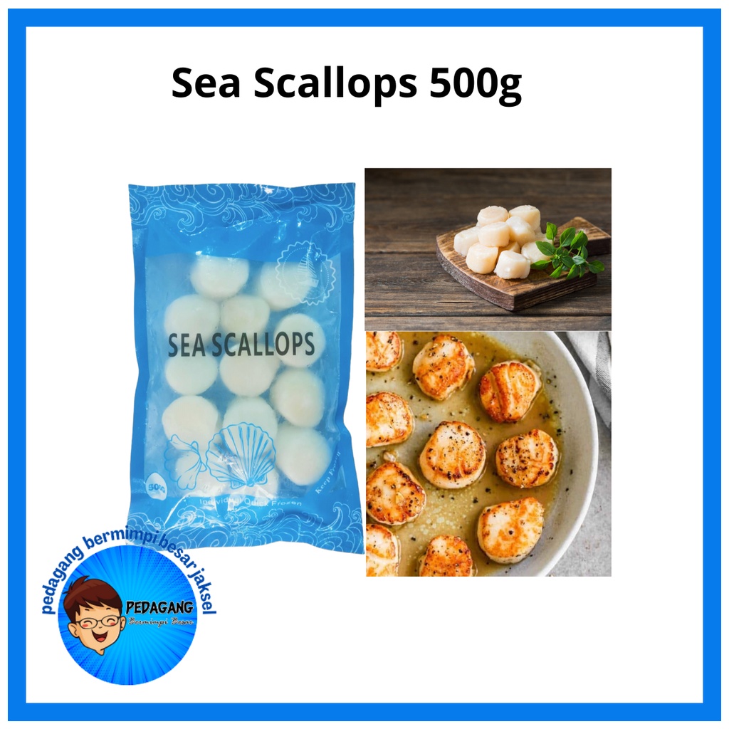 

Sea Scallops 500g/ Scallop/ Kerang Kampak