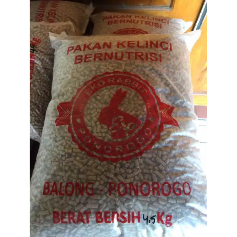 pakan kelinci - pelet kelinci