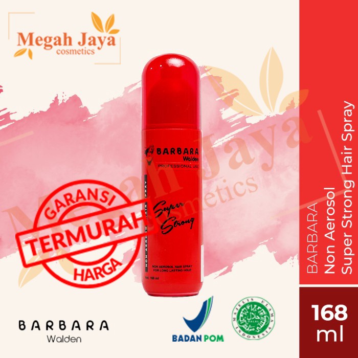 BARBARA HAIR SPRAY  NON AEROSOL MERAH 168ML @MJ