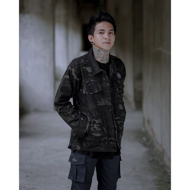 JAKET ARMY LORENG ORIGINAL PRIA