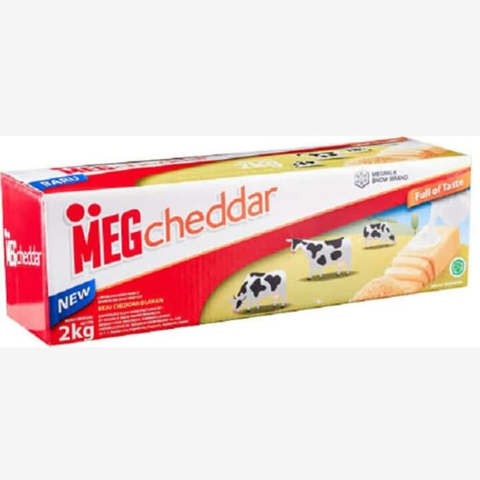 

MEG KEJU CHEDDAR Merah 2Kg - CHEDDAR CHEESE - KEJU RASA KHAS JEPANG - KEJU SERBAGUNA