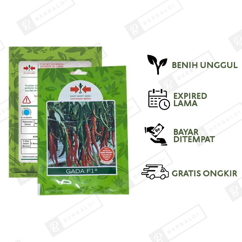 COD Gada F1 Benih Cabe Cabai Besar Dataran Rendah-Menengah 125 Butir