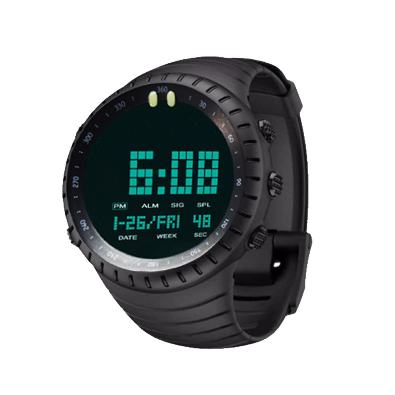 Murah - JEPPAR 1997 Fashion Men Digital LED Display Sport Watches Quartz Watch Anti Air 50M Original