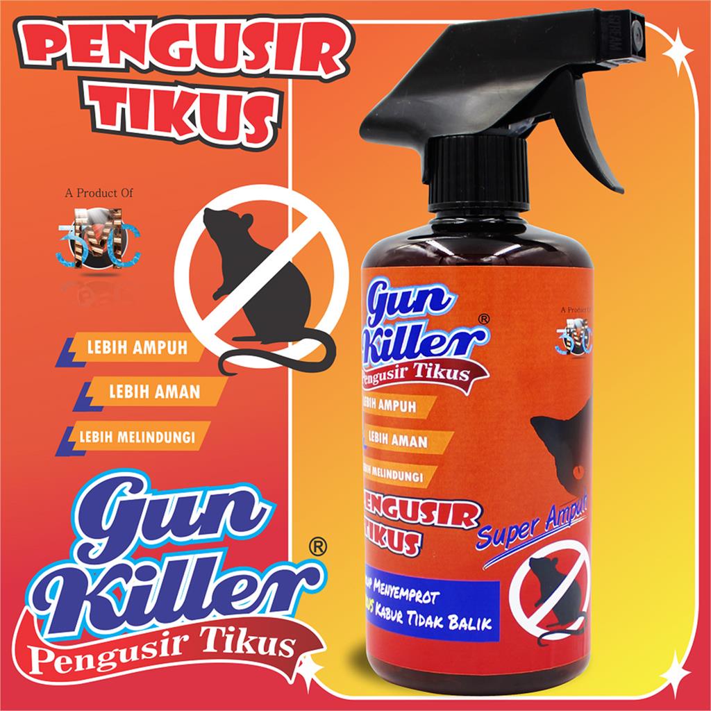 GUN KILLER PENGUSIR TIKUS 500 ML PESTISIDA