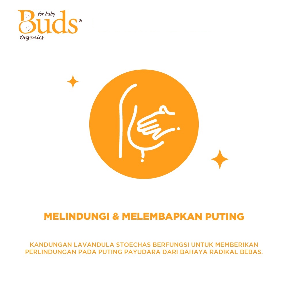 BUDS ORGANICS NURSING SALVE 15ML LOTION PEREDA NYERI PUTING IBU PERAWATAN KULIT PAYUDARA exp bln 12 2024