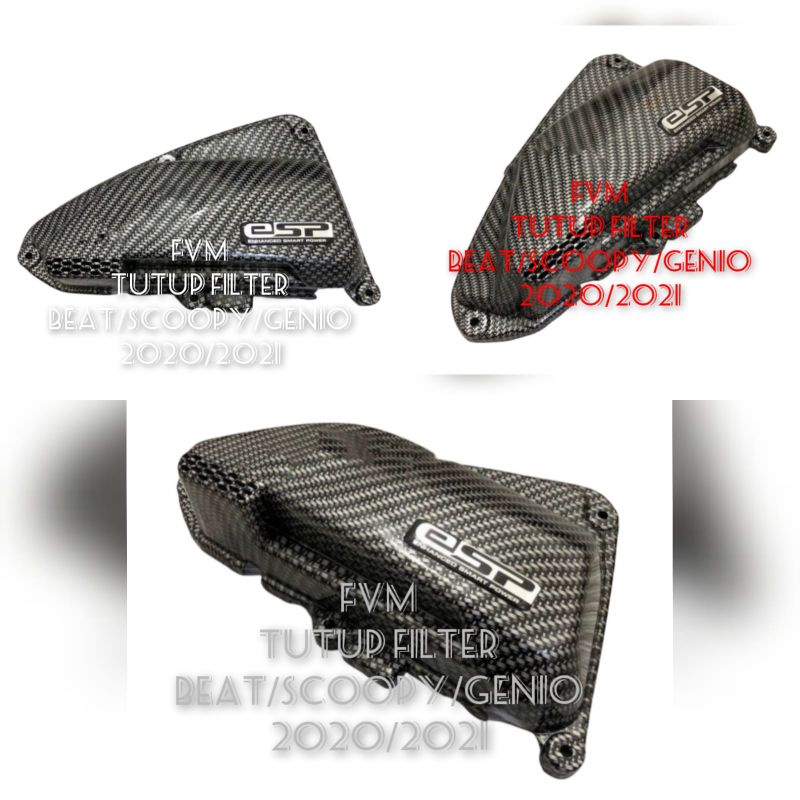 Cover filter/ tutup hawa beat 2020-2021 / genio / scoopy 2020 -2021carbon / karbon