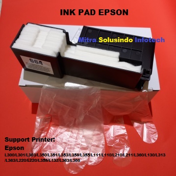 Ink Pad Inkpad Epson L110 L120 L121 L210 L220 L300 L310 L350 L360  L365 L380 L385 Complete Set