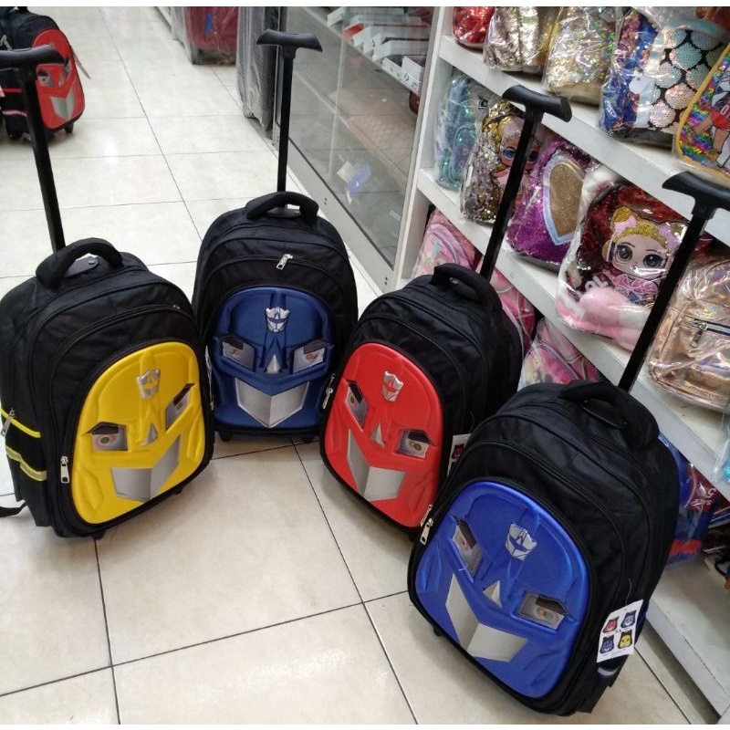 Ransel Troli Anak SD Autobot Lampu SA A1010