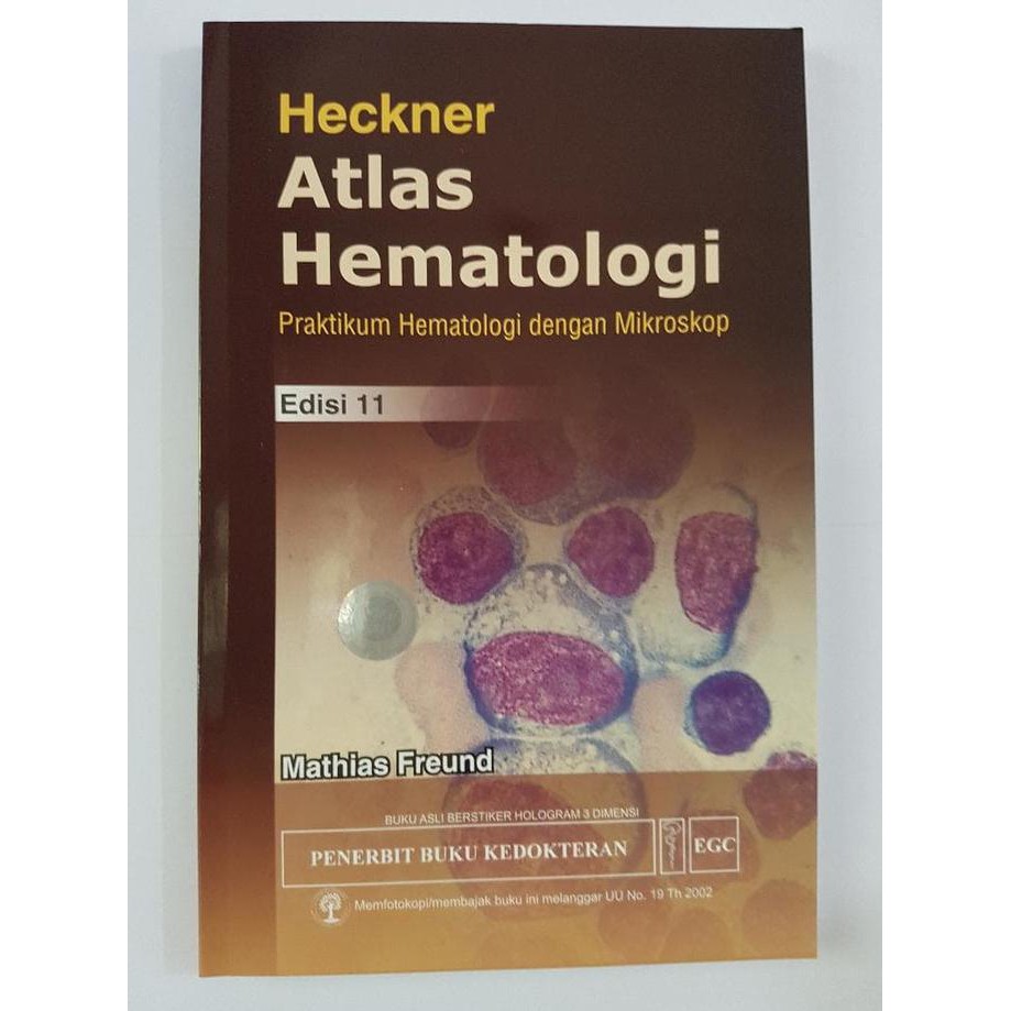 PROMO ORIGINAL Atlas Hematologi 11e - Heckner MURAH