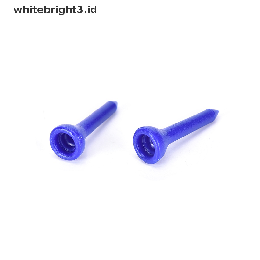 (whitebright3.id) 100pcs Tee Bola Golf Profesional Bahan Plastik Ukuran 36mm