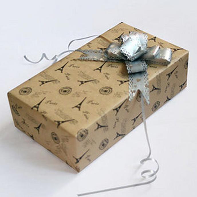 

10Pcs Kertas Kado Motif Menara Eiffel Dengan Dua Sisi Bahan Kertas Patio789