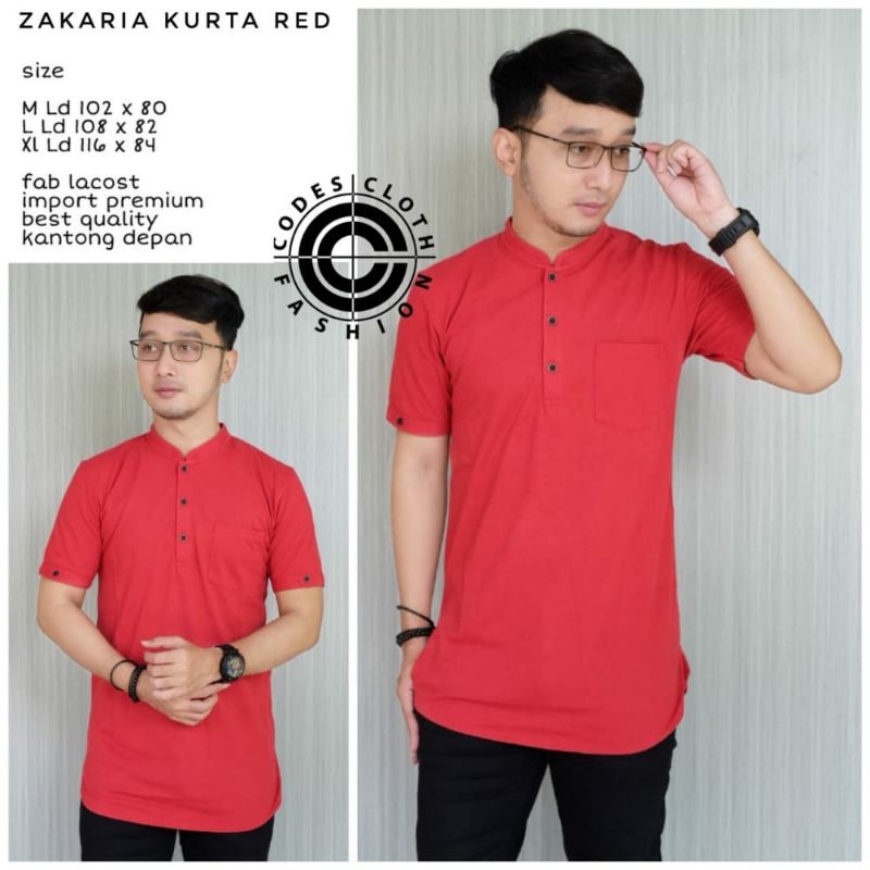 Kurta Kaos Baju Kurta Polo Baju Lebaran Pakaian Muslim Exclusive Premium