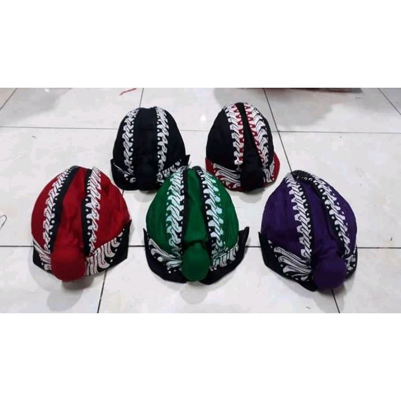 Blangkon Jogja Jebeh Motif Banyuwangi Dewasa