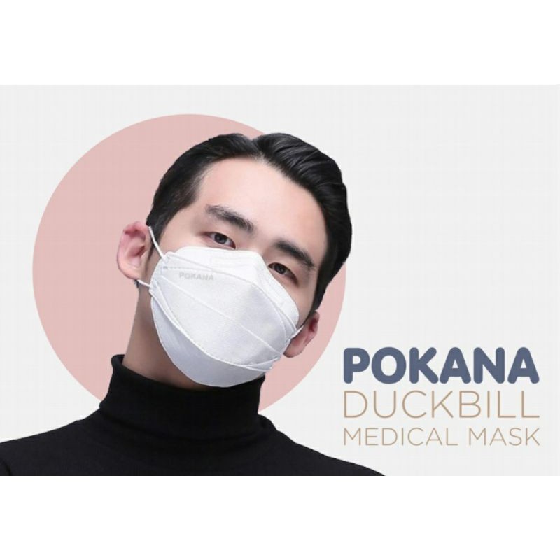 Pokana Duckbill isi 2pcs/sachet Masker Medis Pokana Dewasa KF94 4ply