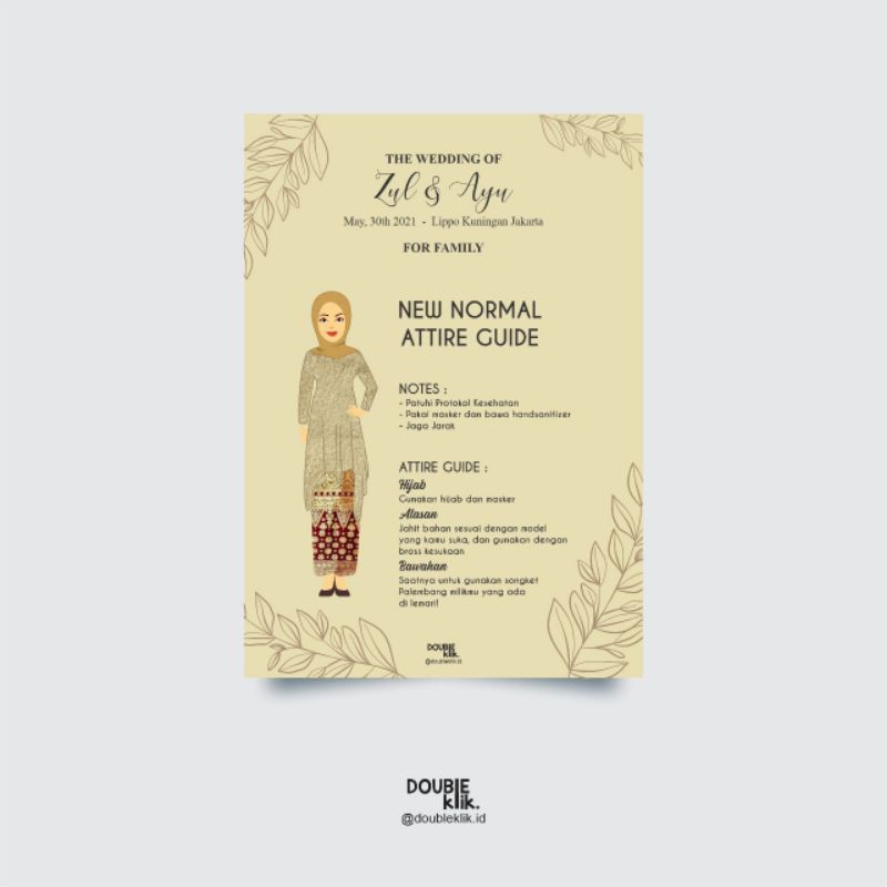 Attire Guide Bridesmaid / Groomsman