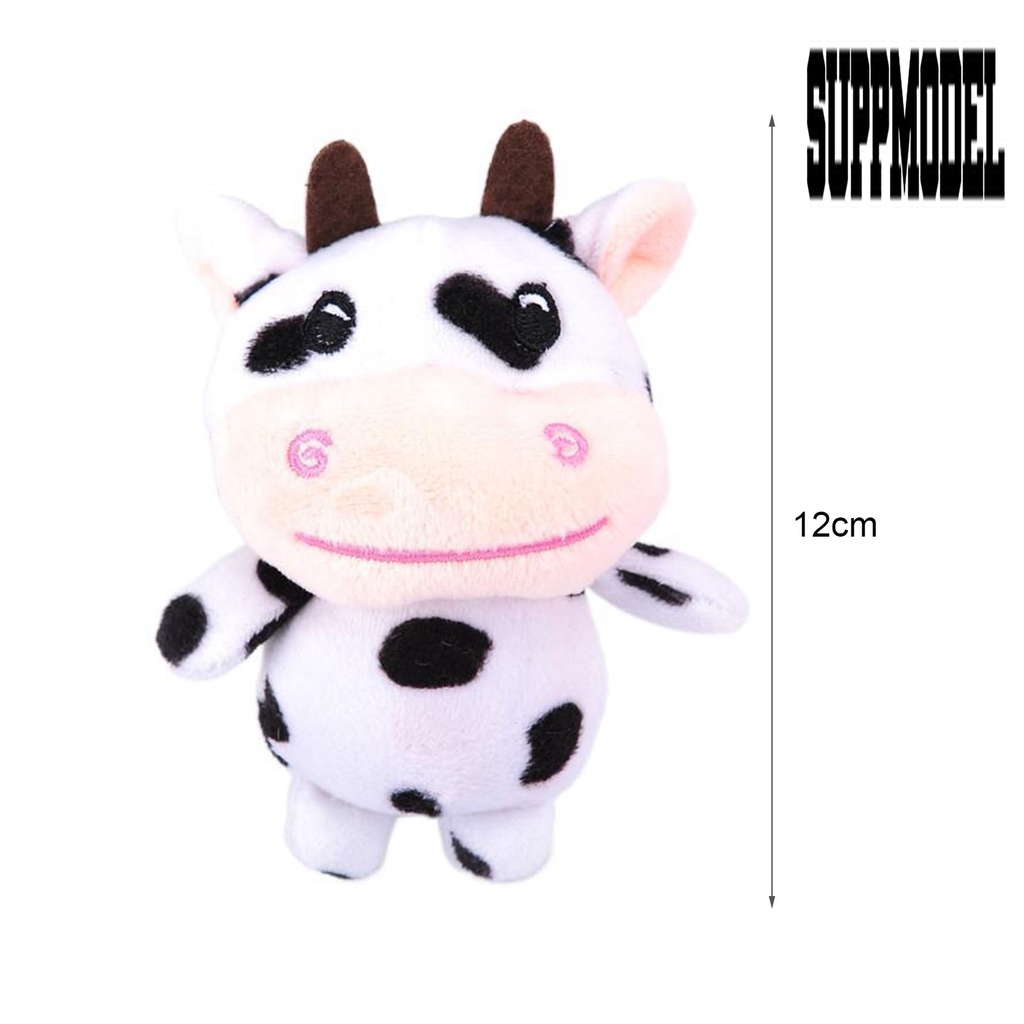 &lt; Suppmodel Gantungan Kunci Boneka Stuffed Plush Sapi Lucu