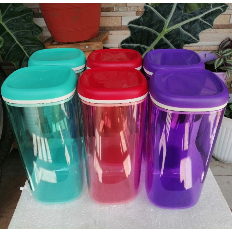 toples crystal canistar merah dan ungu