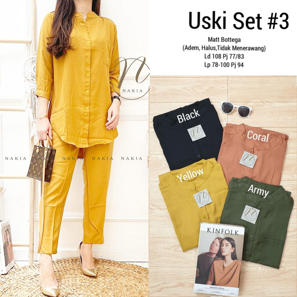 Uski Set #3 by Nakia Setelan Casual Celana Panjang