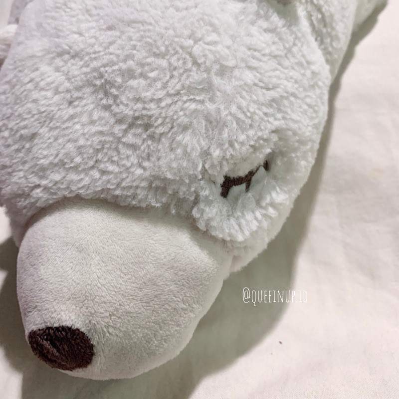 Boneka Bantal Miniso Polar Bear Beruang Putih Beruang Kutub Lembut Halus