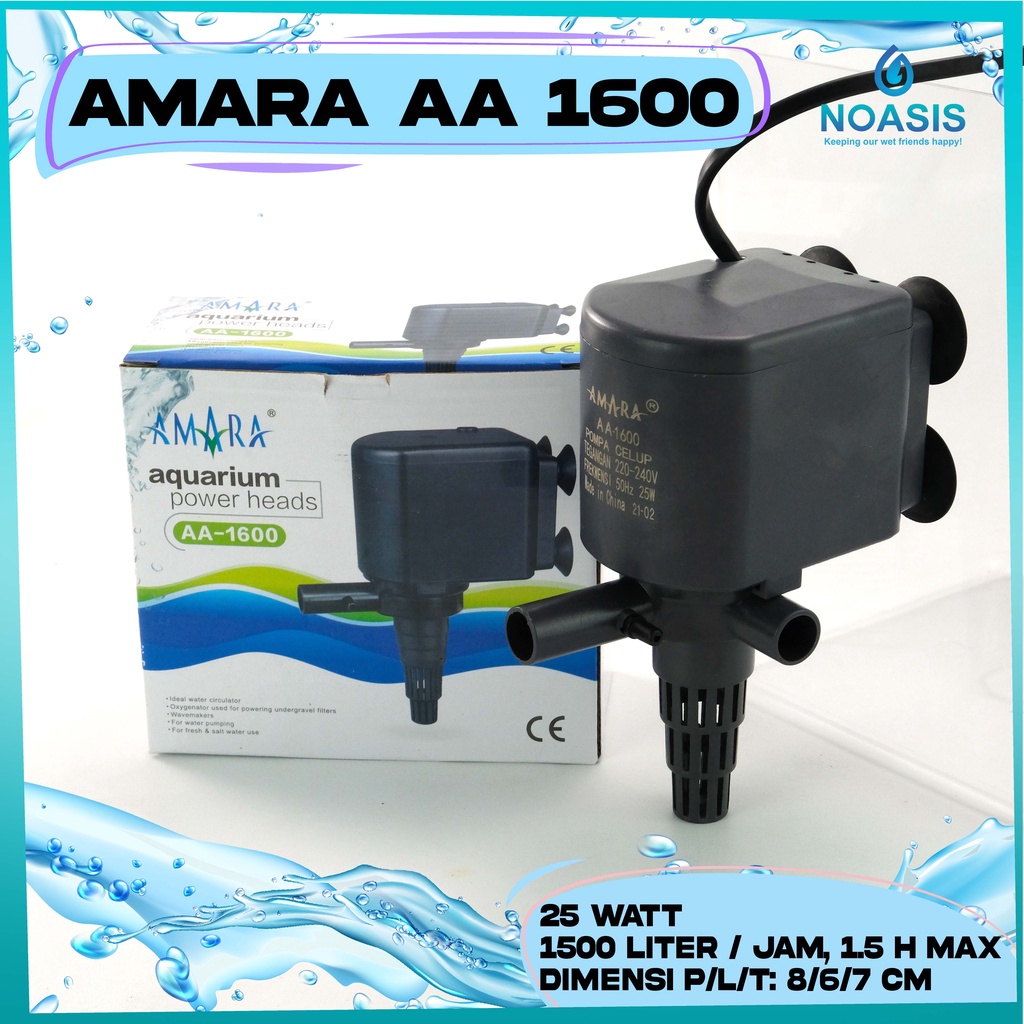 POMPA CELUP POWER HEAD AQUARIUM AMARA AA 1600 AQUASCAPE AKUARIUM