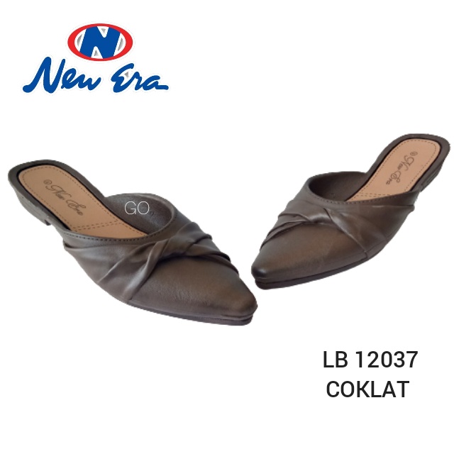 BB NEW ERA LB 12037 SANDAL JELLY SLOP WANITA 100% ORIGINAL Sandal Flat