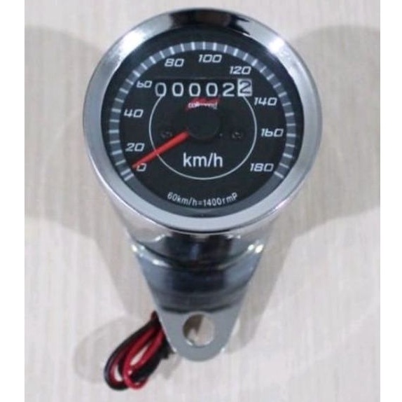 Kilometer/RPM Motor Universal Model Bulat Chrome