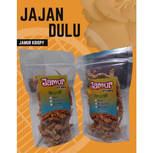 

Jamur Krispy Crispy/ Keripik Jamur Tiram isi 100Gram