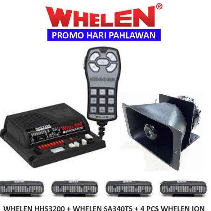 Toa Sirine Whelen Hhs3200 + Whelen Sa340Ts + 4 Pcs Whelen Ion