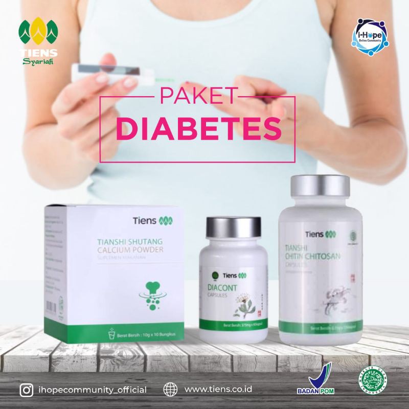 Paket diabetes basah atau kering produk tiens