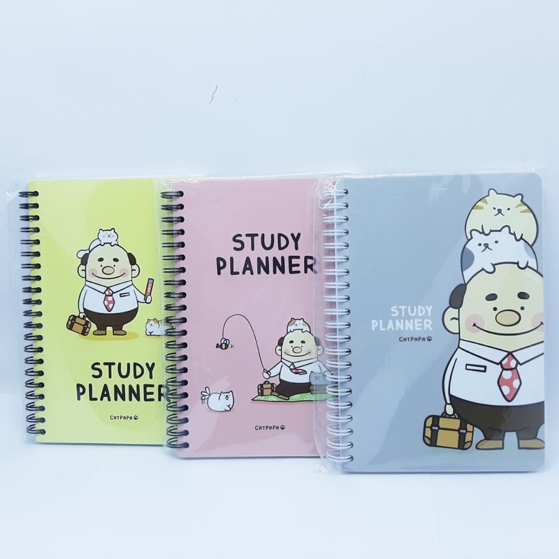

NOTEBOOK SPIRAL POPO FANCY STUDY PLANNER CAT PAPA