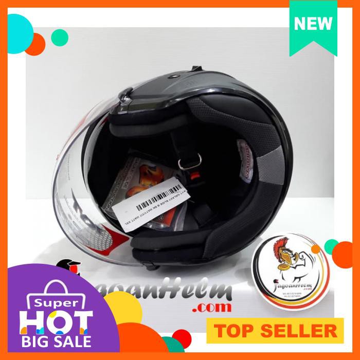 Kyt Helm Galaxy Slide Solid Xxl Black Doff Xtra Large