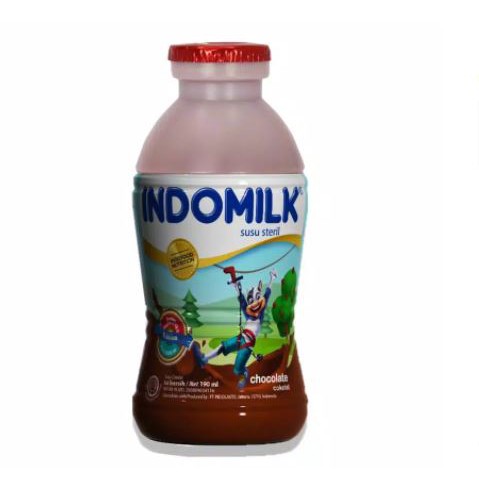 

Indomilk Susu Steril Rasa Cokelat 190 ml - Botol