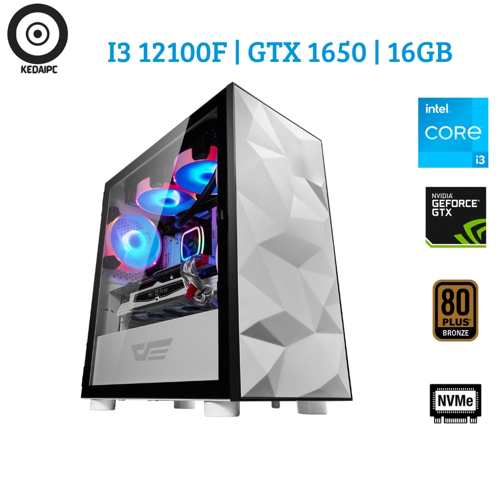 PC RAKITAN I3-12100F | GTX 1650 | 16GB | NVME | PC 2022