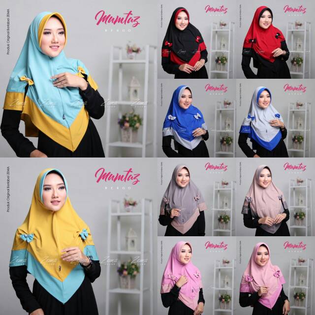 jilbab kombi polos / kerudung mumtaz ori zema hijab