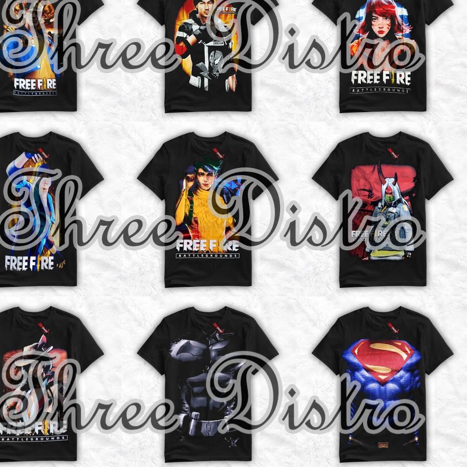 Extra SALE KAOS FREE FIRE FF ANAK ALOK BUDI01 GAMING TopSeller Shopee Indonesia