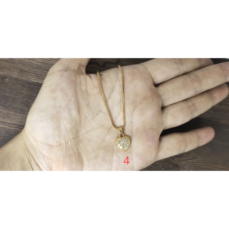 Fifi Fashion kalung+liontin fashion model perhiasan lapis emas K04