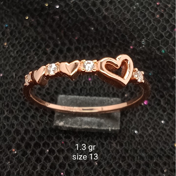 Cincin Emas 17 K - 1.3 gr Kadar 750 - 2213