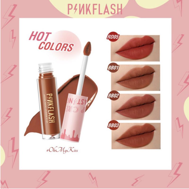 RCS✅ - PINKFLASH L01 oh my kiss lipstik matte lipstick pinkflash