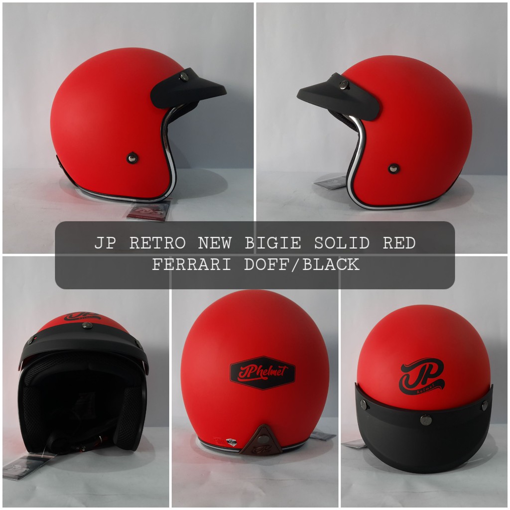 HELM BOGO JPX_JP NEW BIGIE_SOLID - RED FERARI DOFF