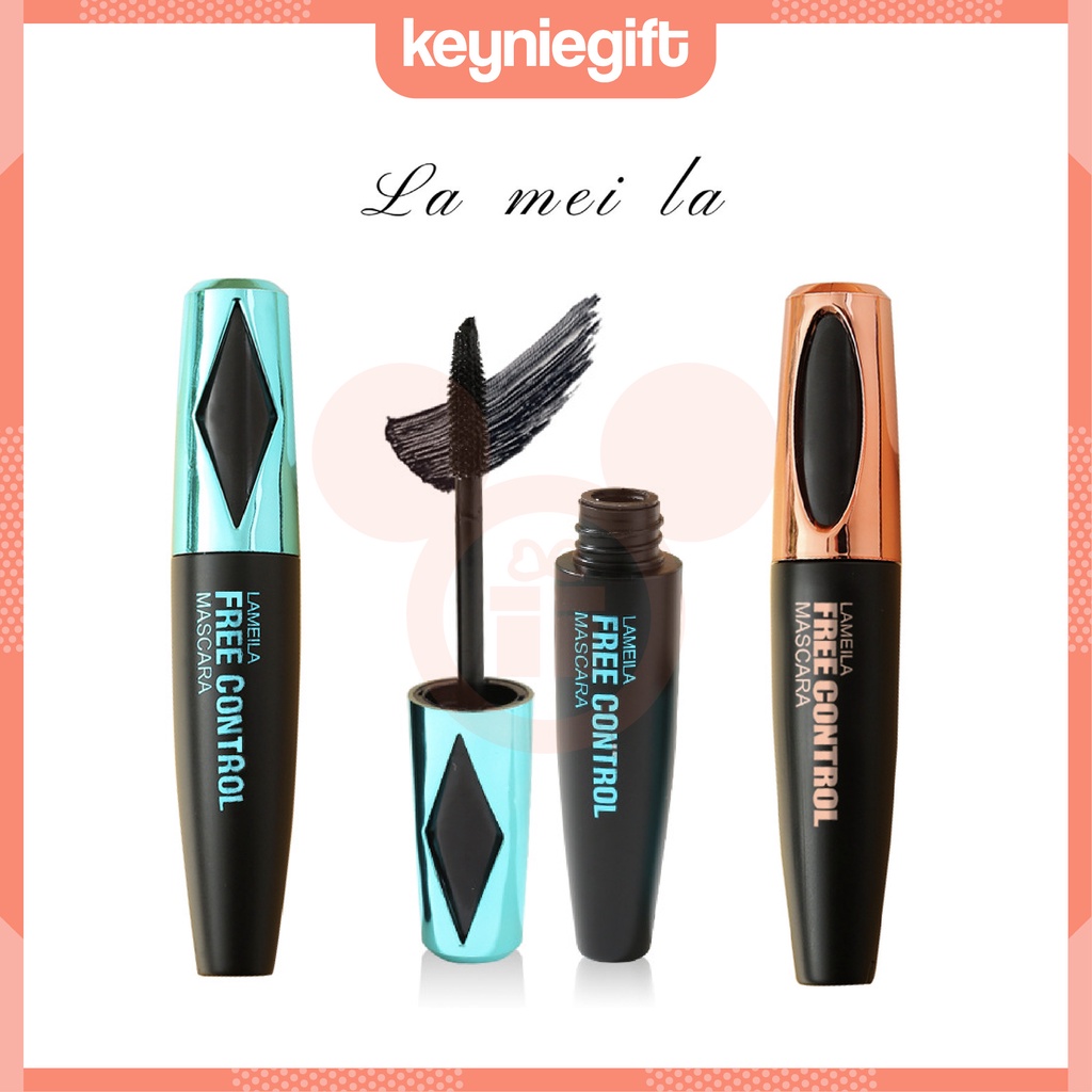 Lameila Teal &amp; Gold Mascara Long Lasting Lash Slender Curling Waterproof Maskara LA023