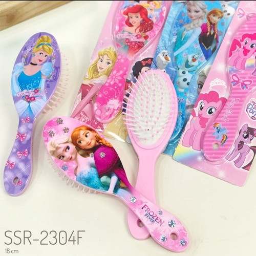 Sisir Bulat Anak / Paddle Comb Karakter / Sisir Padle