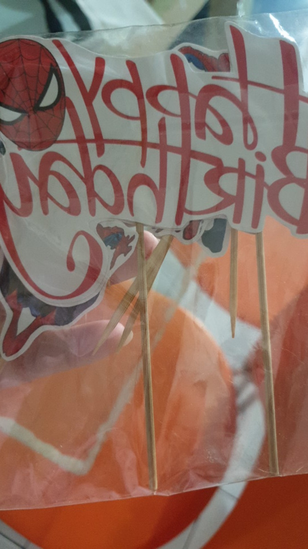 Topper Cake/cupcake, Hiasan Kue Ulang Tahun, Motif Spiderman