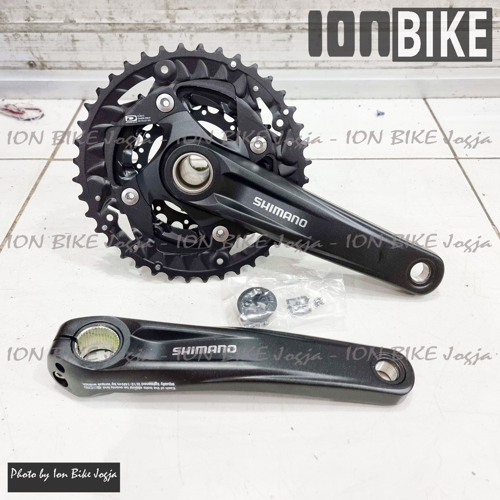 Crank Shimano MT500 40 30 22 T Crankset Sepeda MTB Deore HT2 - Crank Set Triple Bisa Lepas Chainring