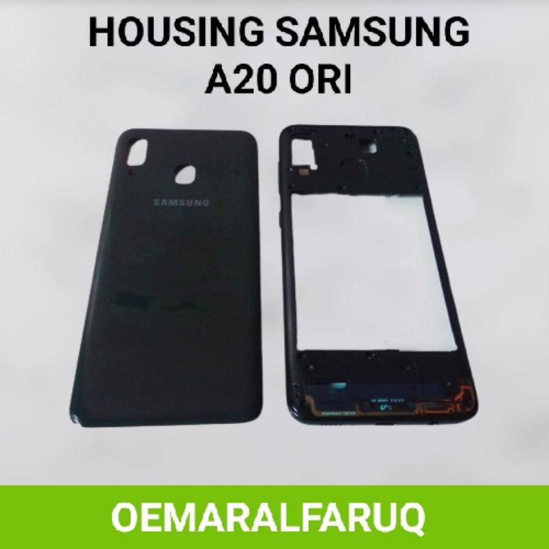 HOUSING / CASING + BEZEL FULLSET SAMSUNG A20 / A205 ORIGINAL  Terlaris