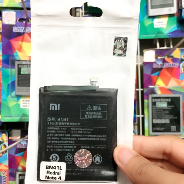 Baterai Xiaomi Redmi Note 4 BN41L BN41 Original 100% Premium Nero Quality