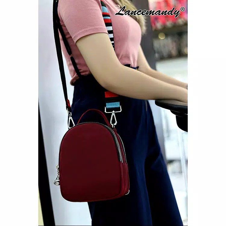 PROMO LANCEMANDY 2022 | Tas Selempang | Backpack Parasut Wanita Tas Ransel Import Original | Ransel Cewek | Ransel Perempuan | Tas Wanita