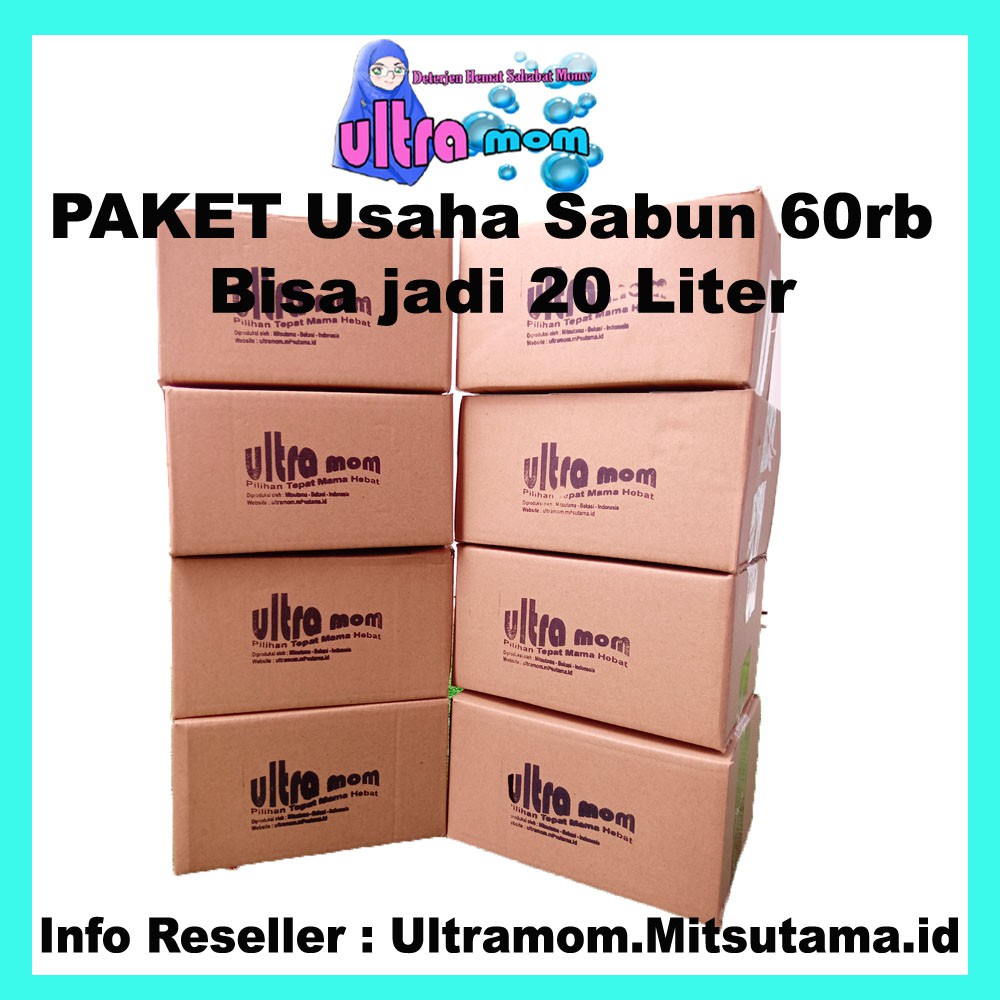 Biang Sabun Deterjen Cair Ultramom 20L untuk Cuci Baju Mesin Cuci / Tangan + Anti Bakteri