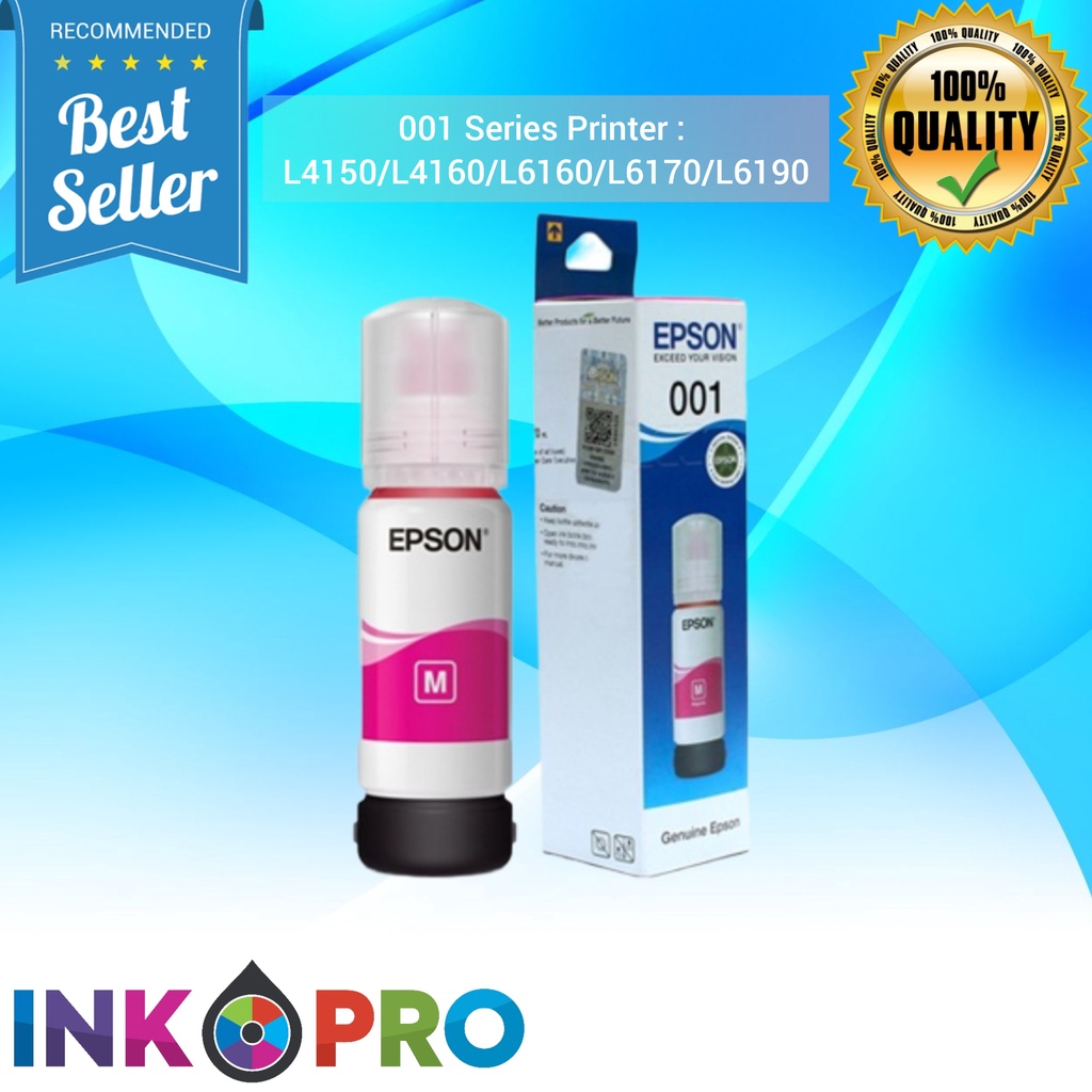 Tinta Epson 001 PREMIUM Untuk Printer L4150 L4160 L6160 L6170 L6190