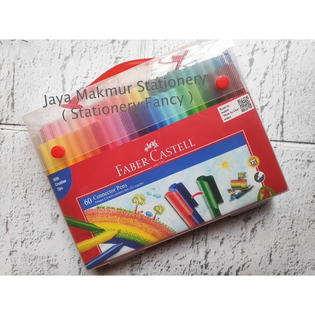 Connector pen Faber-Castell 60 warna (1 Set)